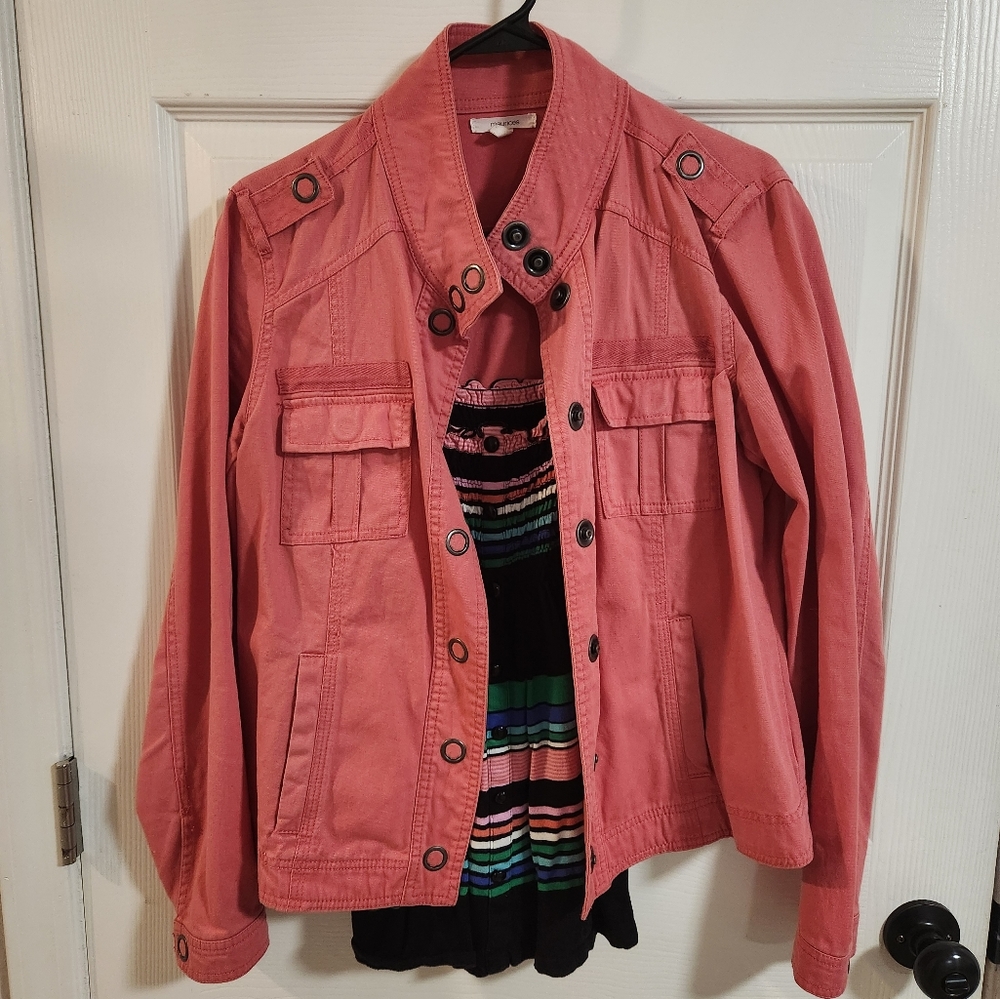 Maurices utility jacket in salmon